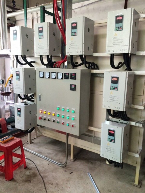 工业绿色减排电磁加热设备 电气联接 水洗造粒机电磁加热器