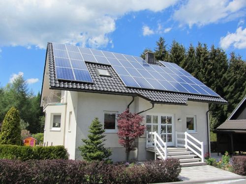 别墅太阳能并网发电系统 电气联接