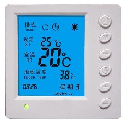 电气联接 电采暖温控器地暖温控器开关面板水暖