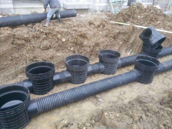 塑料检查井成品雨水污泥流槽污水井 塑料建材