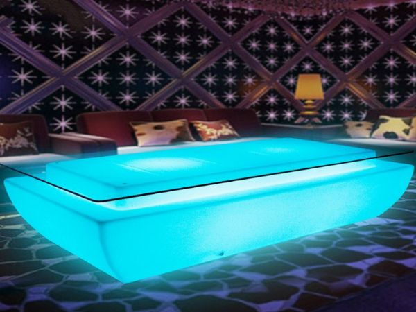 塑料建材 可充电的酒吧防水发光LED桌子