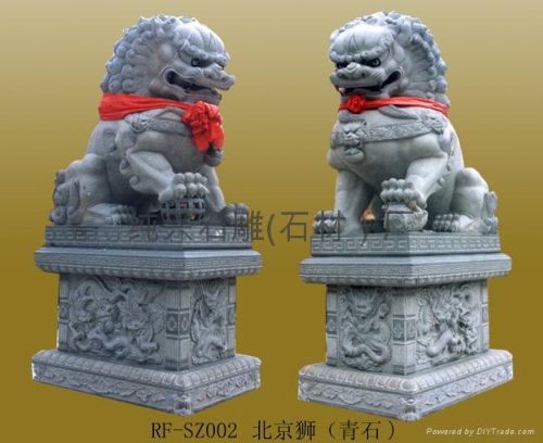 北京狮 花岗岩石雕 石材