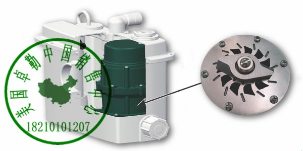 美国卓勒QJU3污水提升泵 地下室卫生间马桶泵 阀门