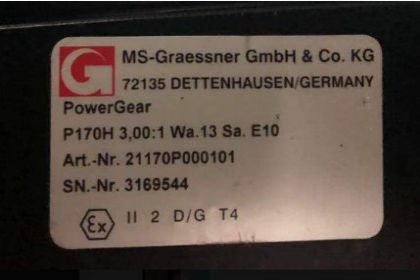 阀门 德国MS-Graessner减速箱