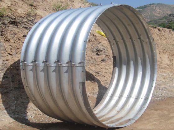 钢结构、膜结构 贝尔克直径4米钢波纹管涵 包运输包安装