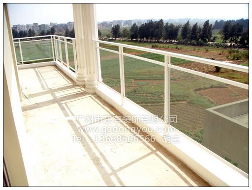 阳台铝合金栏杆 钢结构、膜结构