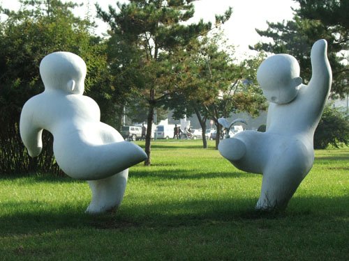 园艺工具 人物雕塑 汉白玉雕塑