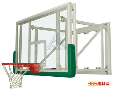 钢化板篮球架 园艺工具 墙壁侧折叠式篮球架