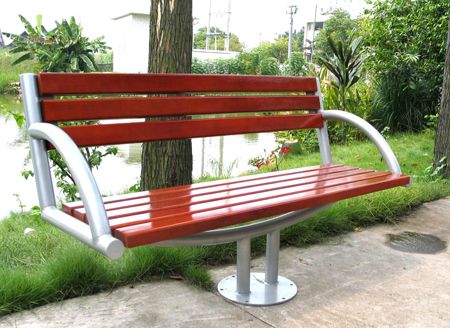 可信赖的塑木休闲椅厂商 扬州公园塑木椅图片 园艺工具