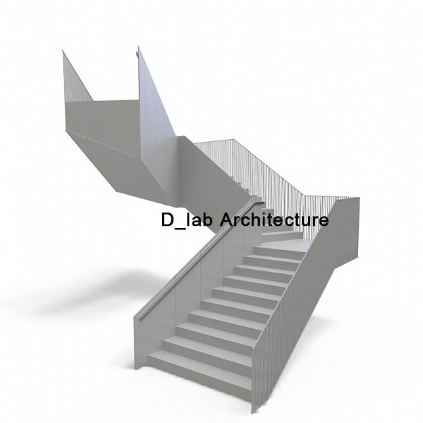 钢结构栅栏扶手设计别墅咖啡厅楼梯