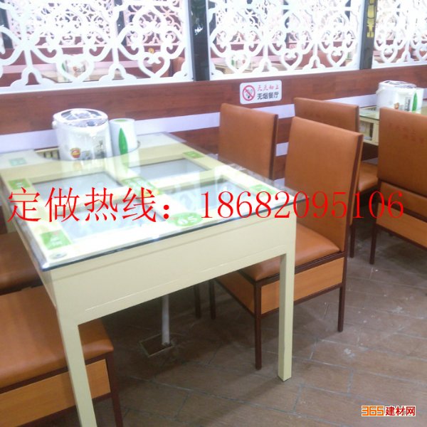 湖南、江西赣州带抽屉的铁餐桌 六人位可放碗碟可充电饭菜真湘同款餐桌定制