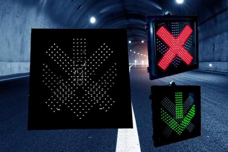 深圳瑞尔利 车道指示器 车道通信指示标志 LED车道通行牌