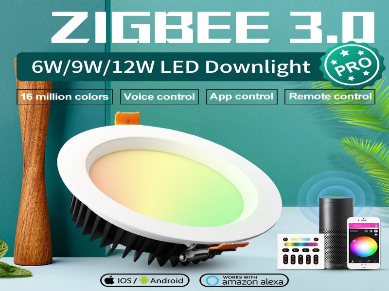 2020新款 ZIGBEE3.0 RGB+CCT PRO升级版筒灯 