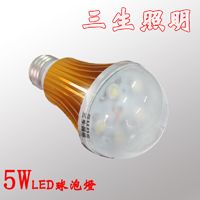 三生LED球泡灯5w