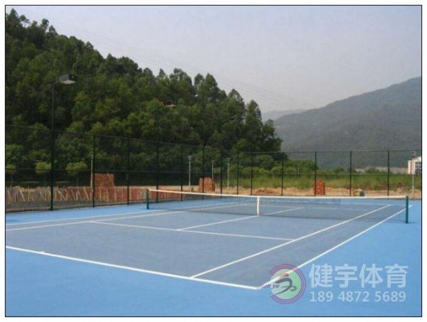 深圳网球场施工,硅PU丙烯酸场地建设