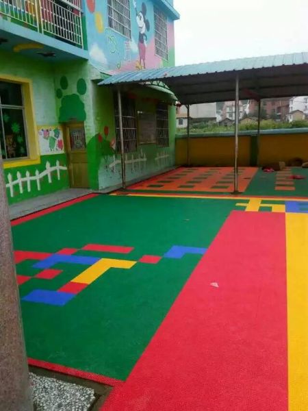 幼儿园室外运动悬浮地板筑美地板