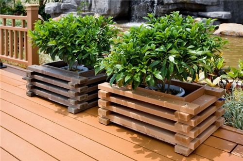 户外生态环保低碳塑木花箱