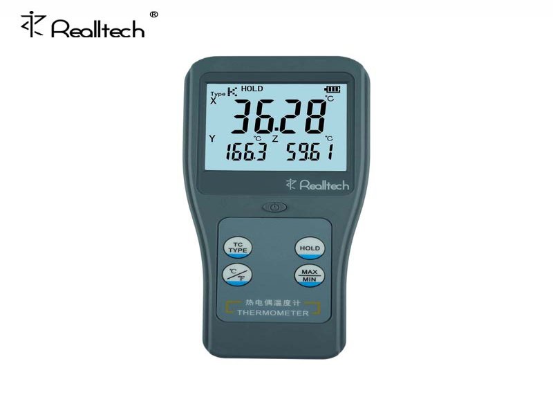 特种建材 便携式数字测温仪 RTM1103三通道热电偶温度表