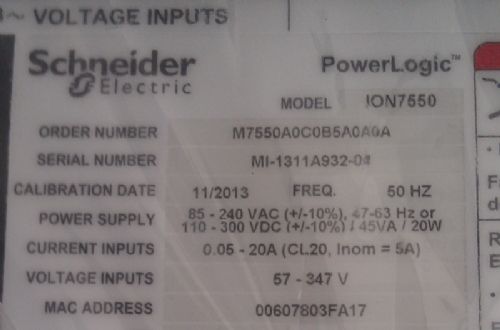 ION7650 7550电能质量仪表 特种建材