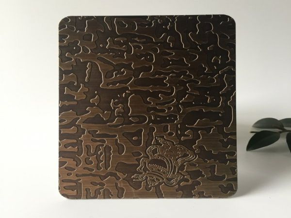 不锈钢青古铜蚀刻板 装饰工程板 特种建材
