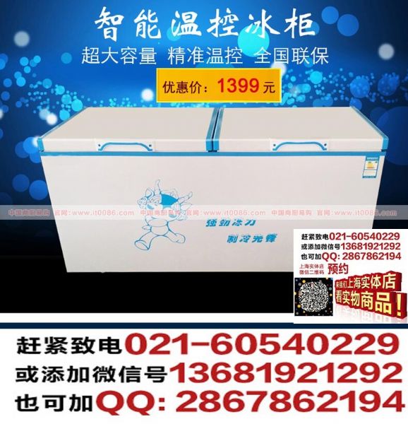 上海卧式商用大冰柜 特种建材1
